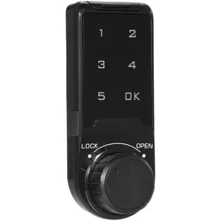 T9 Intelligentes Touchscreen-Zahlenschloss, Kunststoffplatten-Zahlenschloss, Schubladen-Zahlenschloss 20mm schwarz