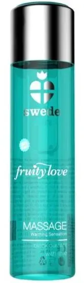 SWEDE - FRUITY LOVE MASSAGEÖL MIT WÄRMENDEM EFFEKT, SCHWARZE JOHANNISBEERE UND LIMETTE 60 ML