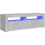 vidaXL TV-Schrank mit LED-Beleuchtung 120x35x40 cm Grau Holz