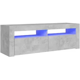 vidaXL TV-Schrank mit LED-Beleuchtung 120x35x40 cm Grau Holz