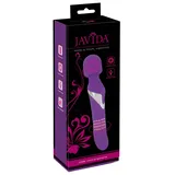 Javida Massagestab Wand & Pearl Vibrator beidseitig verwendbar, lila