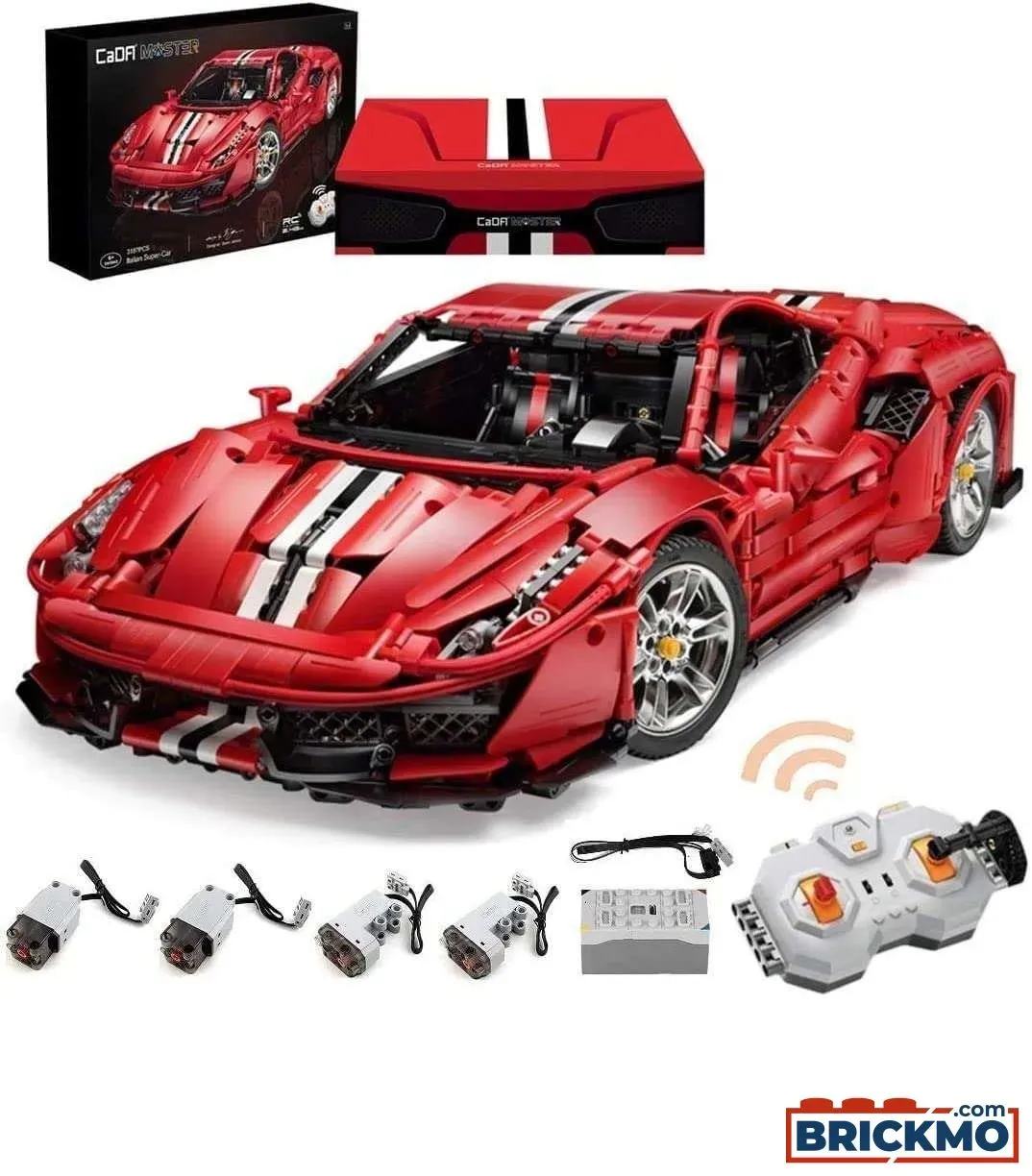 CaDA C61042W CaDA MASTER Red Super Car 1:8 inkl Power System C61042W