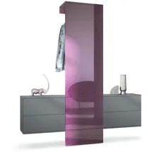 Vladon Wandgarderobe Carlton 157 x 193 x 35 cm Brombeer