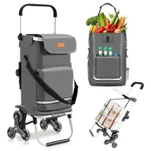 Sekey Einkaufstrolley grau 3-in-1