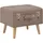 vidaXL Hocker mit Stauraum 40 x 40 x 40 cm Braun Stoff