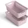 ProHome Aufbewahrungskorb Modularer Kunststoffkorb 25 x 16 x 8 cm rosa