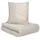 Bugatti Bettgarnitur unifarben Beige 155 x 220 cm + 80 x 80 cm