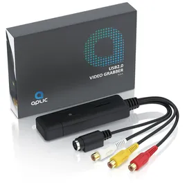 Aplic USB Audio Video Grabber - VHS - Videoadapter zur Bearbeitung, USB zu S-Video, Composite, Cinch