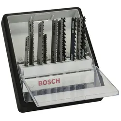 BOSCH Stichsägeblatt-Set Wood, Robust Line, T-Schaft, 10-teilig