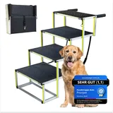 Hundetreppe Auto Klappbar – Extra breite Hundetreppe für Große Hunde – Für ho...
