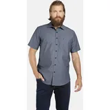 Jan Vanderstorm Kurzarmhemd Blau/Weiß 5XL