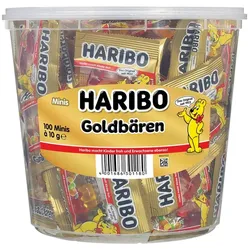 Haribo Goldbären 100 Minibeutel  (1 kg)