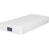 Sweiko 90x200cm Superfeine Faser Federkernmatratze 7 Zonen Kaltschaum Matratze Härtegrad H3 25cm Höhe - Weiß