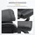 Homcom Relaxsessel Polyester 80 x 102 x 76 cm schwarz mit Hocker