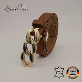 AnnaMatoni Damengürtel Leder 90 cm braun