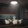 B.K.Licht LED Deckenlampe 1 rund Nickel-matt