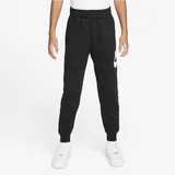 Nike CLUB Fleece Jogginghose Kinder Hose K NSW FLC JGGR HBR, black/white XS