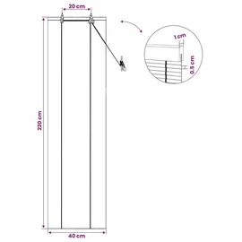 vidaXL Bambusrollo 40 x 220 cm Braun