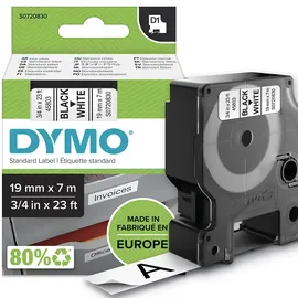 Dymo Etiketten 45803 Schwarz/Weiß 19 mm x 7 m 1 St.