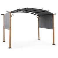 BIZZOTTO Pavillon Taormina aus Metall, Natur / Anthrazit