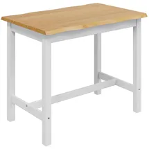 vidaXL Bartisch EKAI 112 x 70 x 91 cm Weiß