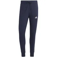 adidas Essentials French Terry Tapered Cuff 3-Streifen Hose Legend Ink / White XS