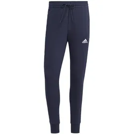 adidas Essentials French Terry Tapered Cuff 3-Streifen Hose Legend Ink / White XS