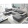 ed exciting design ED Lifestyle Wayne U Sofa 3-teilig Holzwerkstoff/Nosag