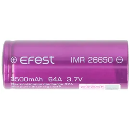 EFEST IMR26650 3500mAh 3,7V Li-Ion-Akku High Drain ungeschützt 26,2x66,2mm