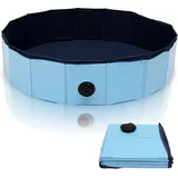 Jopassy - Hundepool Faltbarer Hundebadewanne Badewanne Schwimmbecken für Hunde Hundebad Größe s (80 cm Durchmesser / Höhe 20 cm)