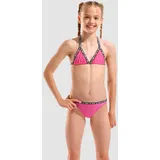 Bustier-Bikini Mädchen arena Beach Einfarbig - Fandango Pink - 140