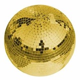 Eurolite 50120035 Discokugel mit goldener Oberfläche 30cm