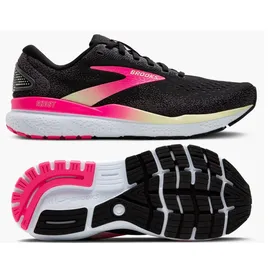 Brooks Ghost 16 Damen Black/Pink/Yellow 38