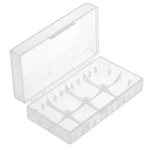 AccuCell Universal 4er Akkuschutzbox für CR123A Akku, CR 16340 oder 2 CR 18650 Akku, Batterien