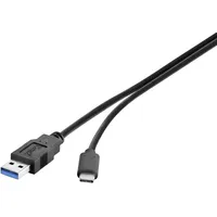 Renkforce USB-Kabel USB 3.2 Gen1 (USB 3.0 / USB 3.1 Gen1) USB-A Stecker, USB-C® Stecker 1.80 m