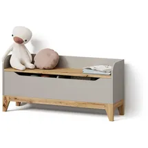 livinity® Spielzeugtruhe Malia 107,2 x 50 cm Eiche grau