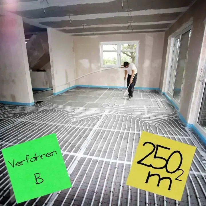 Verlegeplan FBH bis 250 m2 inkl. Heizlastberechnung nach Verfahren B + Heizflächenauslegung