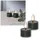 Star Trading Flamme Flow LED-Kerze 5 cm dunkelgrün 2 St.