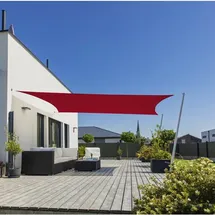 WINDHAGER Sonnensegel Rechteckig Rot