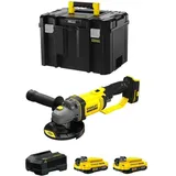 Stanley - Mini-Schleifer FatMax SFMCG400D2T (2 x 2,0 Ah + Ladegerät + tstak vi)