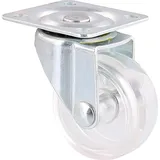 Wagner Möbel-Lenkrolle Tragkraft 35 kg Verzinkt Transparent Ø 40 mm