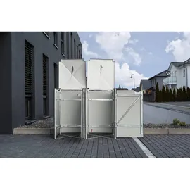 Hide Mülltonnenbox für 2 Tonnen 140 x 81 x 115 cm schwarz