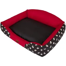 HobbyDog Hundebett Rote Krone XXL 110x85cm Königliche Serie