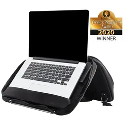 R-Go Tools R-Go Viva 15.6" Laptoptasche, Vollnarbenleder (LWG-Zertifizierung), Integrierter Laptop-Ständer, Schultergurt, Schwarz