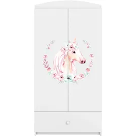 raumhirsch furniture Kinderkleiderschrank 90 x 175 x 52 cm Holzwerkstoff weiß