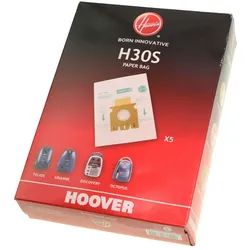 Hoover 09178278 H30 5x Staubsaugerbeutel für Sensory Telios Arianne Discovery...
