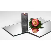 SANDRA RICH Spiegelplatte 40 x 20 cm Silber
