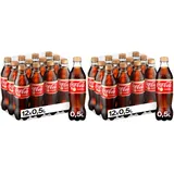 Coca-Cola Vanilla - erfrischendes, koffeinhaltiges Getränk mit originalem Vanillegeschmack - in praktischen Einweg Flaschen (12 x 500 ml) (Packung mit 2)
