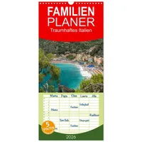 Calvendo Familienplaner 2026 - Traumhaftes Italien mit 5 Spalten