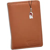 Drachenleder Damen cognac Geldbörse Echtleder 10x14,5x2,5 OPR710C